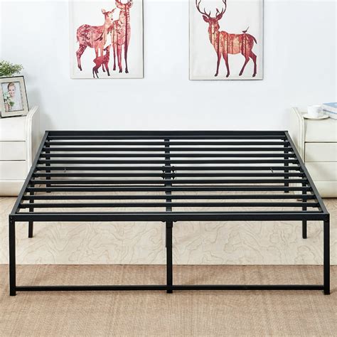 metal bed frame no box spring|beds without box springs comfortable.